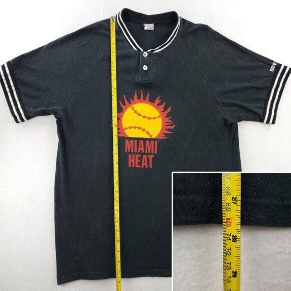 Miami Heat Vintage Shirt 90s Team Issue Warm Up Shooting 41 Glen Rice Large - Picture 5 of 13